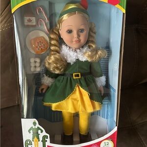 Elf Doll with Green and Yellow Outfit
